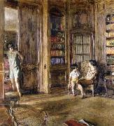 Edouard Vuillard In the Library Germany oil painting artist
